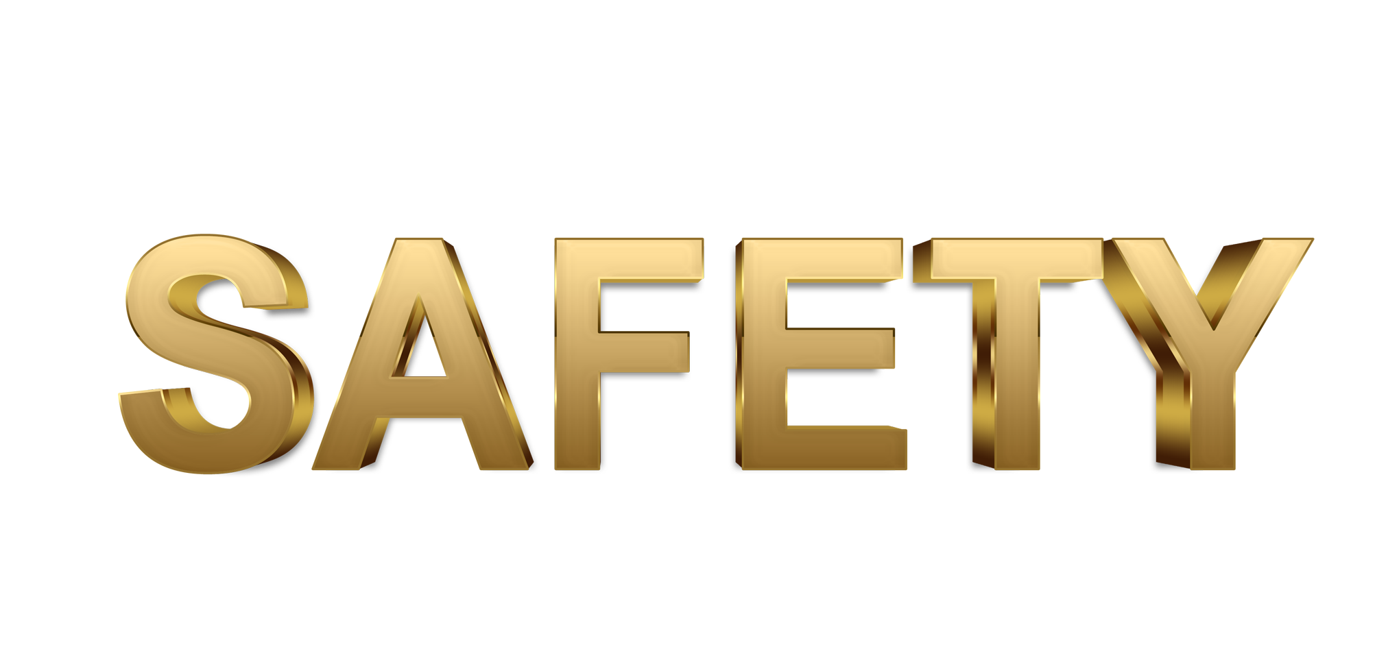 Safety word png, Safety png, word Safety gold text typography PNG images Safety png transparent background